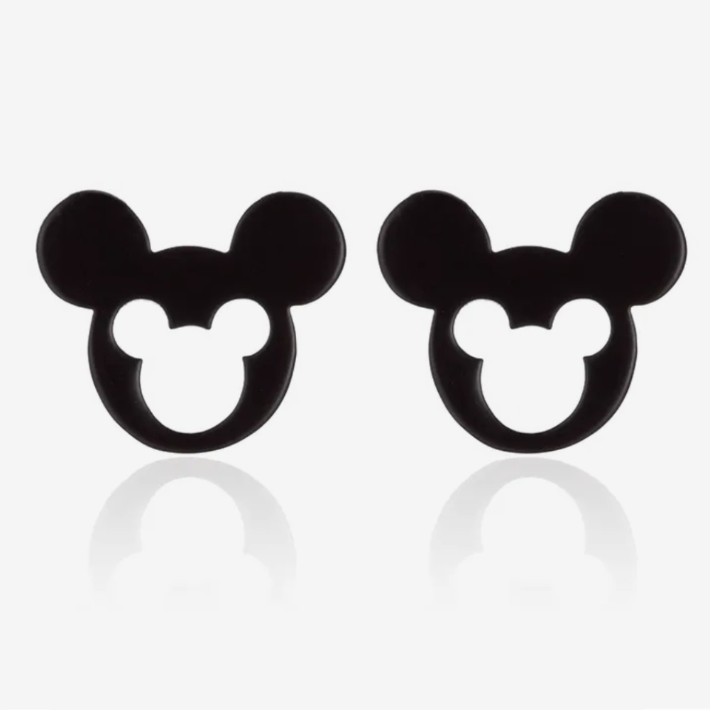 Mickey Mouse⭐Disney⭐Black or Silver Surgical Titanium Steel
